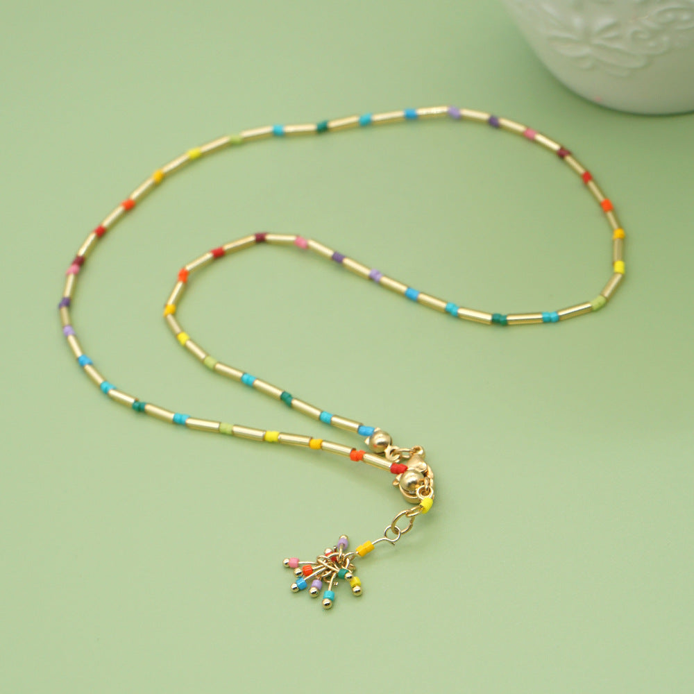 Wholesale Rainbow Twist Pendant Necklaces